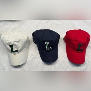 Lacoste Adjustable Caps – 3 Colors (Red, Navy, Cream)